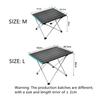 Ultraleichter tragbarer faltbarer Campingtisch, faltbarer Outdoor-Esstisch, hochfeste Aluminiumlegierung für Gartenparty, Picknick, Grill