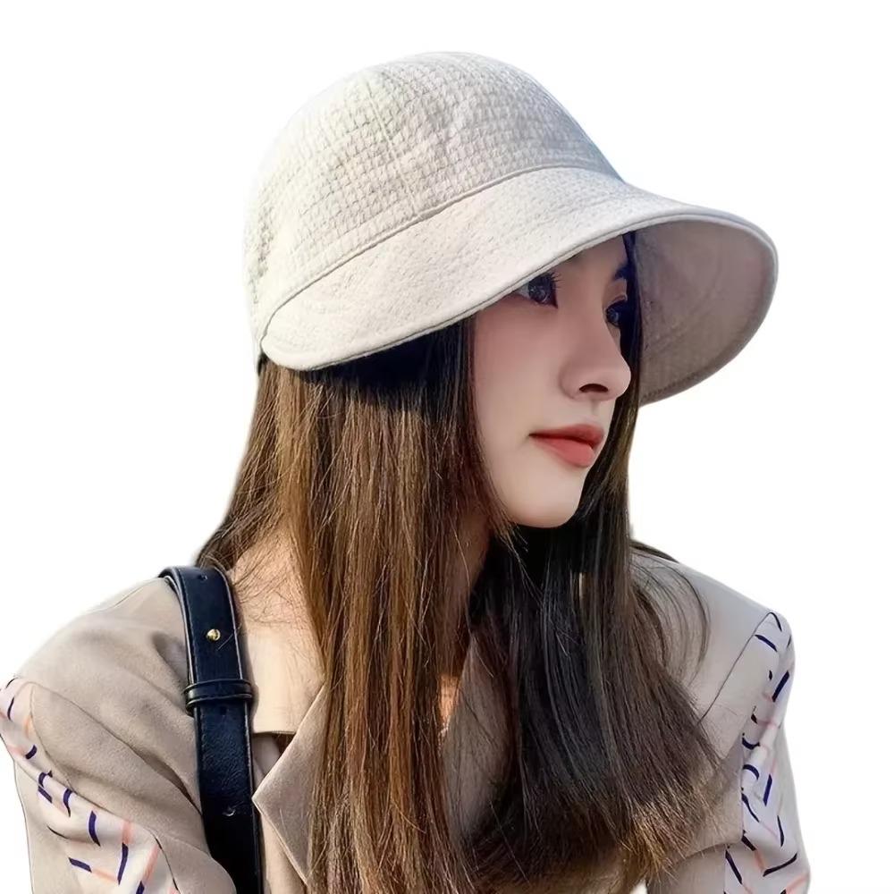 Solid Color Bucket Hat for Women UV Protection Outdoor Sports Hat Casual Sun Hat Gift Rapala Sun Protection Face Kastking