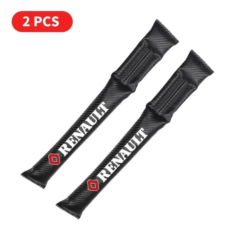 Kołpaki 1/2 szt. Włókno węglowe Wnętrze samochodu Wypełniacz szczeliny siedzenia Podkładka do Renault Captur Megane Clio Arkana Line Koleos Kwid Duster