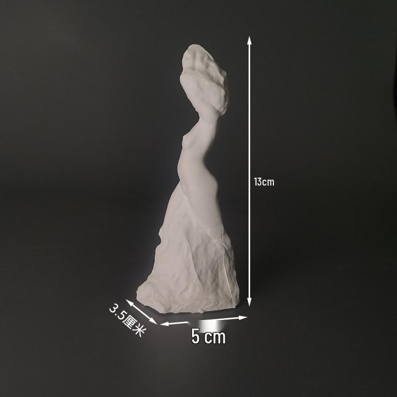 Swiss Plaster Torso Sculpture: Art Teaching Aid & Desktop Decoration for Living Room