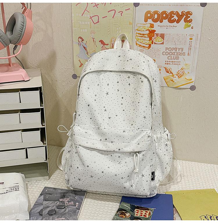 Schoolbag Japanese New Ins College Style Backpack Female Korean Gypsy Star Student Schoolbag Casual Versatile Travel Backpack