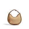 New Woven Bag Women's Crescent Bag Casual Shoulder Underarm Crossbody Handbag High Sense