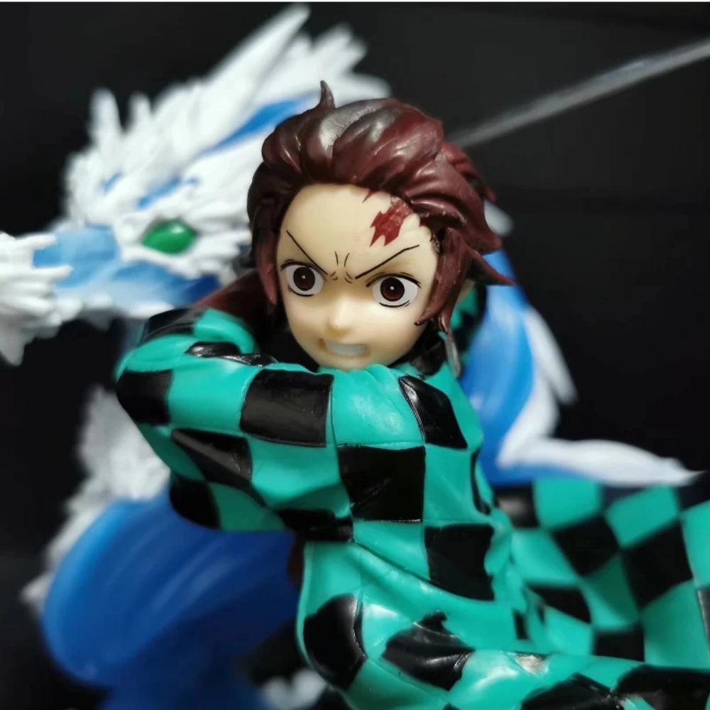 20cm Demon Slayer Tanjiro Gk Figure Water Dragon Style Action Statue Anime Collectible Model Toy Desk Decor Anime Fan Gift