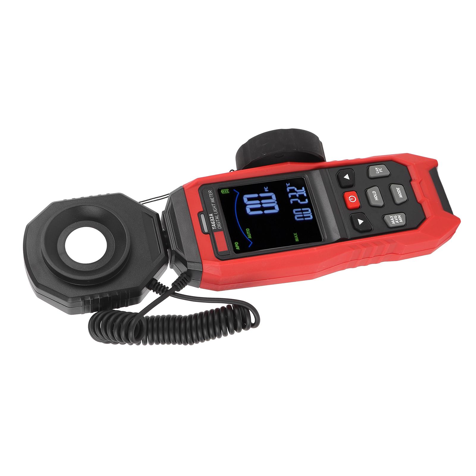 

Цифровой экспонометр 200000 диапазон съемный вращающийся на 360 градусов зонд звуковая и световая подсказка