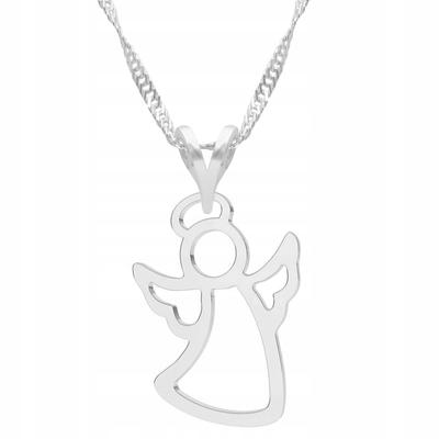 Silver Necklace Little Angel Angel Wings Angel With Angel Figure Silver 925