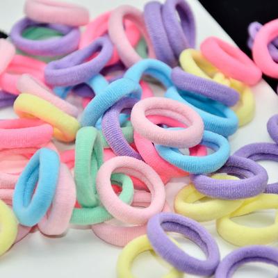 6 Stück zufällige Farbe für Damen und Mädchen, elastisches Haarband, Krawatten, Seil, Haarband, Pferdeschwanz-Halter, Haarringe