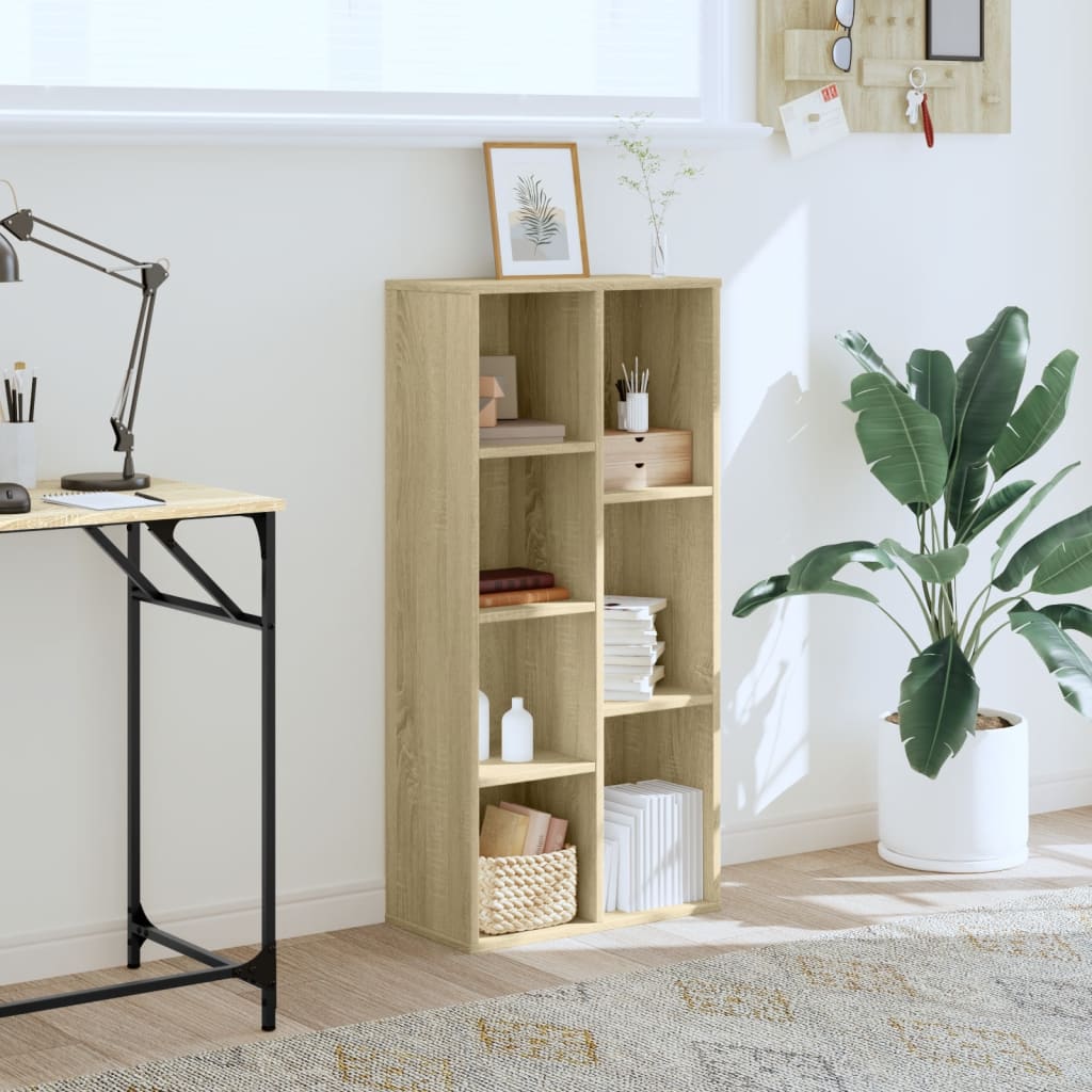 Study bookcase, living room decorative shelf, shoe rack in the entrance area, multifunctional storage shelf, 50x25x105 cm