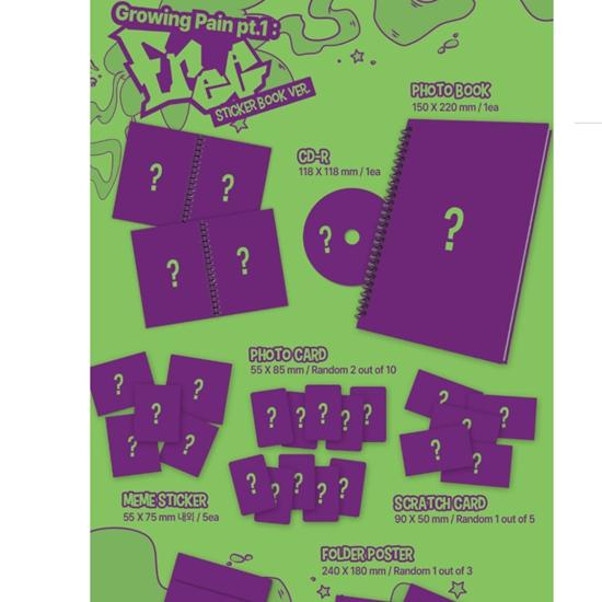 YOUNG POSSE - ? EP - Growing Pain Pt.1 FREE (Sticker Book Ver.)- Release Date  2025-08-14