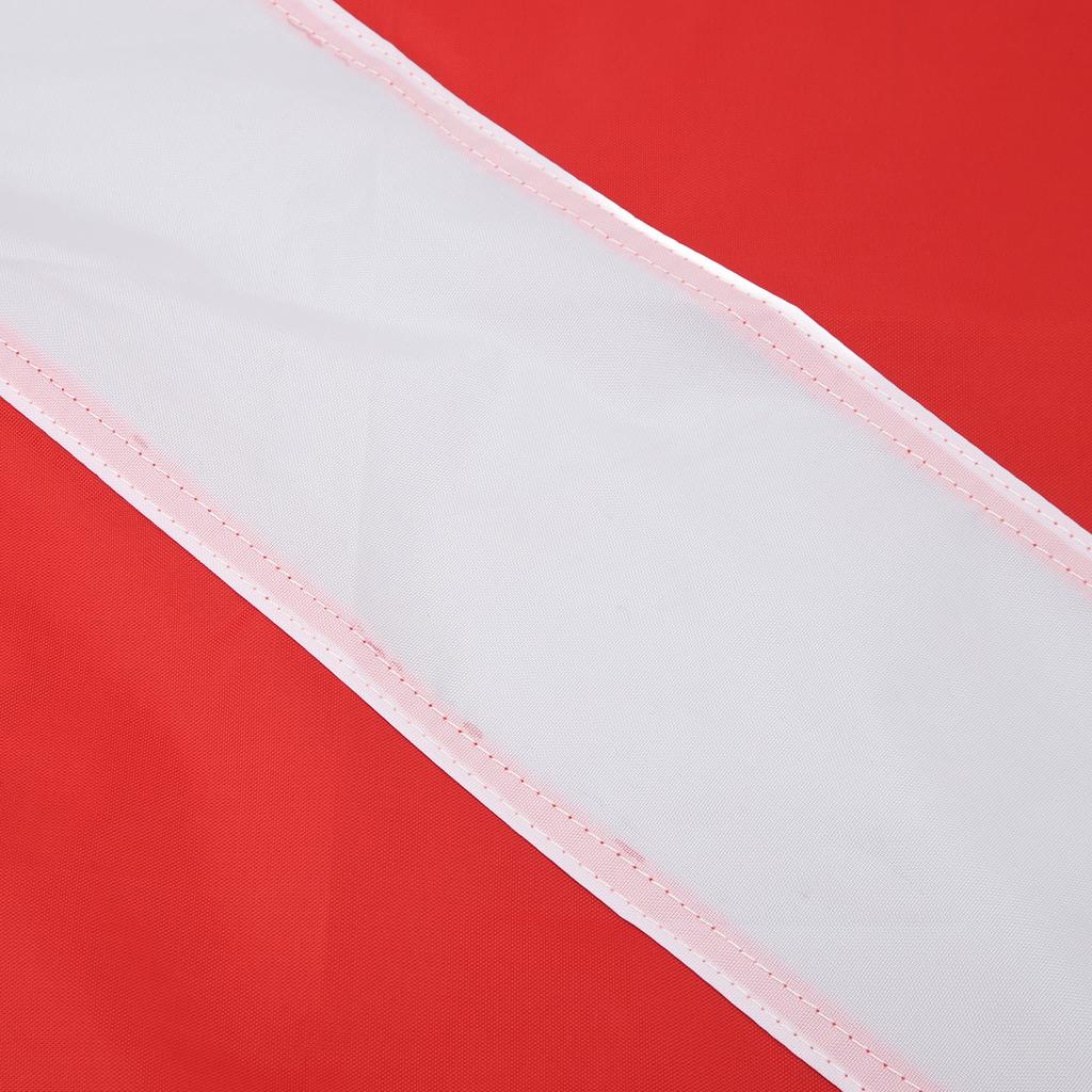 Dive Flag for International Scuba Diving Freediving Diver Down Boat Use with Float Red White Binding Rope Type
