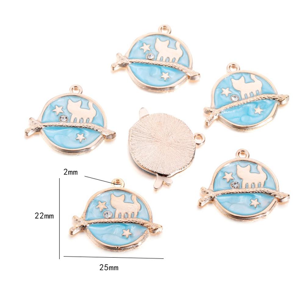 10 sztuk/partia słodkie kreskówki niebieskie breloki ocean gwiazda wisiorek urok rzemiosło dla naszyjnik bransoletka DIY biżuteria akcesoria do tworzenia