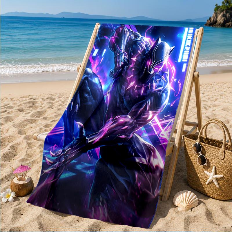 Panther In Action Beach Towel, Super Soft Microfiber, Perfect Gift for Her/Him, Birthday, for Pool, Beach, Travel, Decor Beach Party