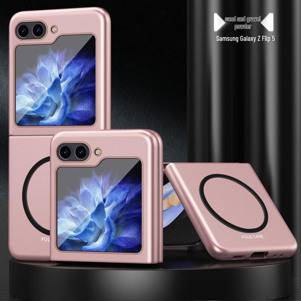 Ultra-Thin Skin-Feel Magnetic Ring Case for Samsung Z Flip7/6/5/4/3 Folding Phone