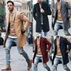Eleganter Herren-Reversmantel Trenchcoat Mit Klassischem Revers mit Kerbe Und Knopfleiste