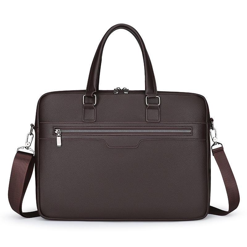 

Cross-border Waterproof PU Laptop Bag 14 /15.6 - Large Capacity Handbag Crossbody Shoulder Bag