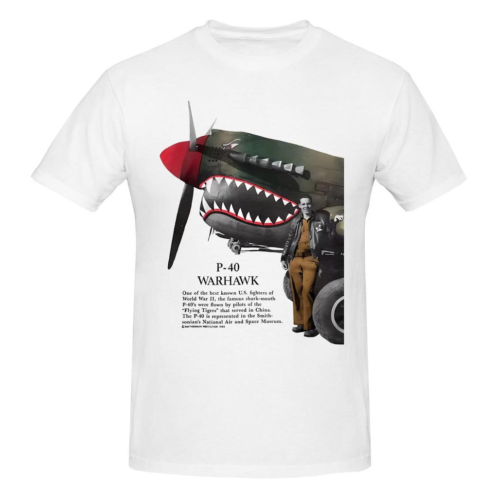 P40 Warhawk Oversize Tshirt Korean Style Casual Threediunisexsional Printing Tshirt