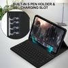 Samsung Tab S11 Protective Leather Case with Magnetic Bluetooth Keyboard, Mouse, and Korean/Spanish Support