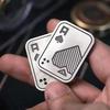 Fidget Spinner KK Pop Żyroskop na palec Rozwiązanie Redukcja stresu Zabawka Pchaj Poker Pchaj Kartę EDC Stal nierdzewna Zabawki Prezenty dla dorosłych