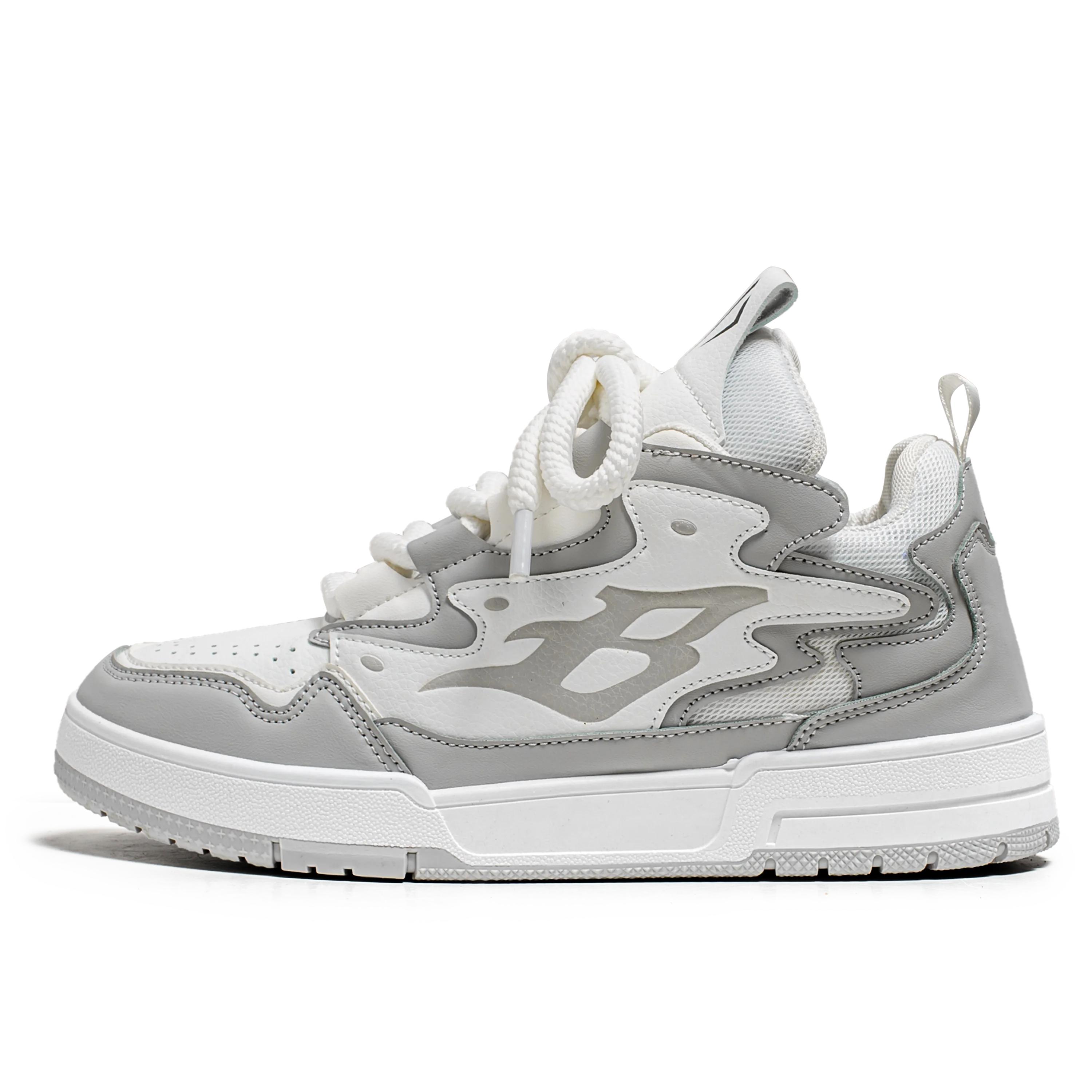 

Трендовая обувь для мужчин в уличном стиле, новые вулканизированные кроссовки для мужчин, модная спортивная обувь, кроссовки для мужчин в стиле панк на платформе, повседневные мужские кроссовки 39 серый