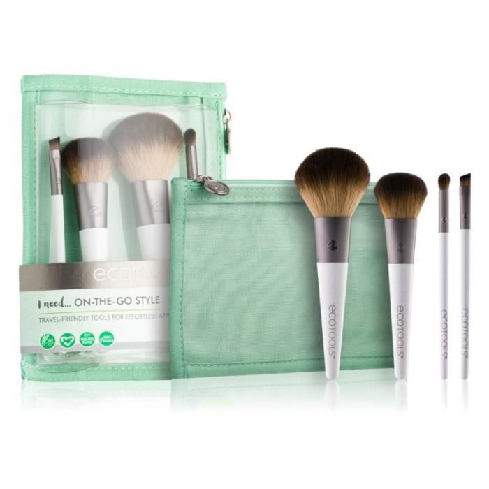 Pinselset - ECOTOOLS - ON THE GO STYLE - 5 Teile - Gemischt - Praktisch für das Make-up