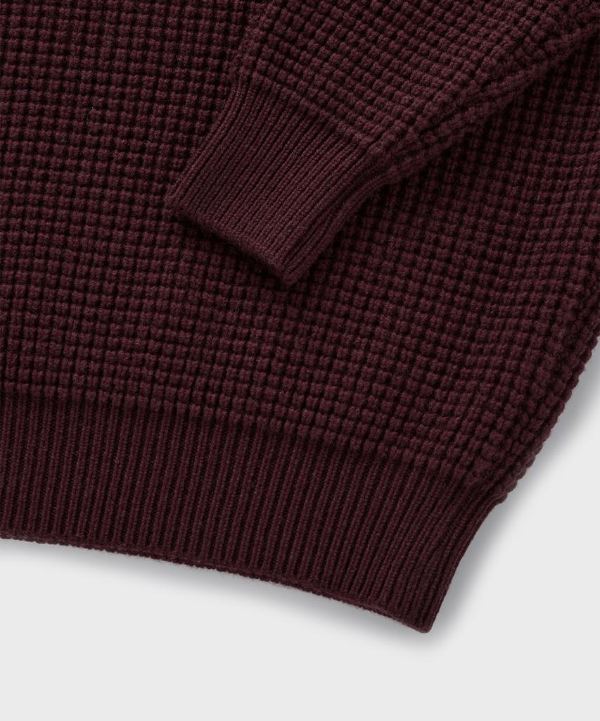 Beulaendideu Chain Heavy Wool Sweater [Burgundy]