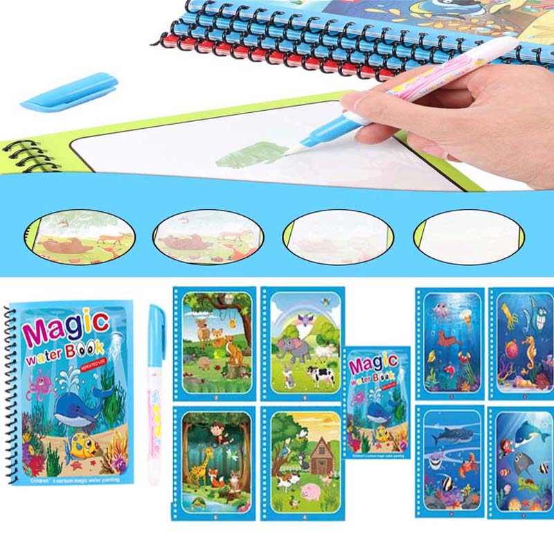 Top-Grade Reusable First-Class Magic Top-Grade Water High-Standard Drawing Superior-Grade Coloring High-Standard Book Youngsters High-Standard