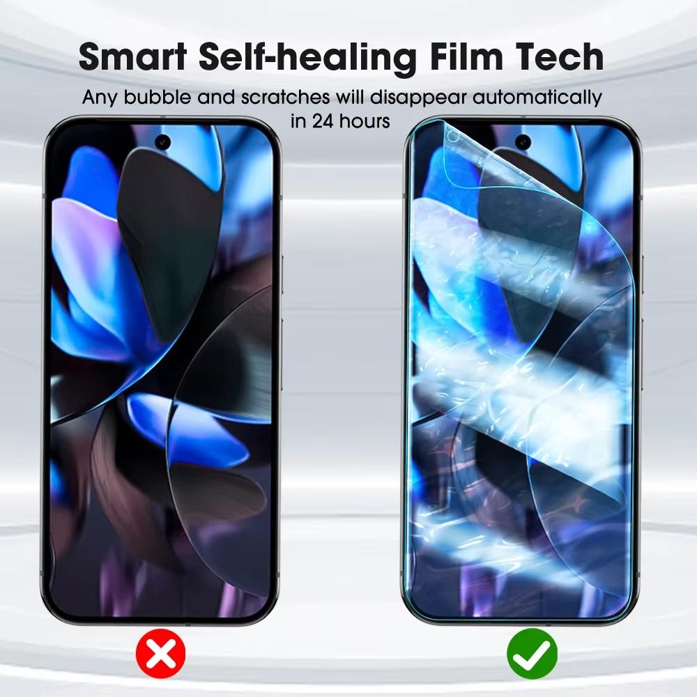 3 vnt. hidrogelio plėvelė Google Pixel 10 9 Pro XL 9A 8 7 Pro 8A, ekrano apsauga Google Pixel 7A 6A 6 Pro 5 5A 4A 4 XL, dangtelis