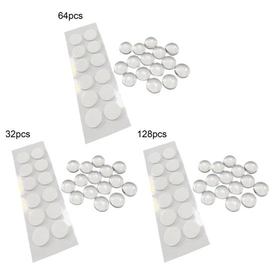 32/64/128Pcs Long Nails Keyboard Stickers Women Raised Keyboard Bubbles Clear Nail Art Typing Sticker Laptop PC Keyboard Covers