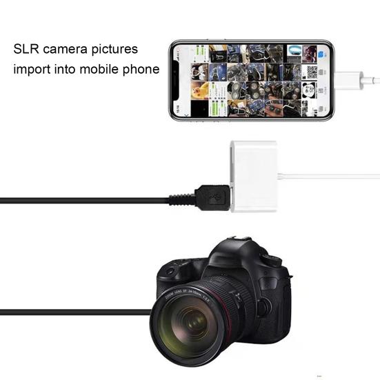 Čtečka karet 3v1 Multifunkční USB 2.0/Type-C U Disk Čtečka TF karet OTG Adaptér pro mobilní telefon