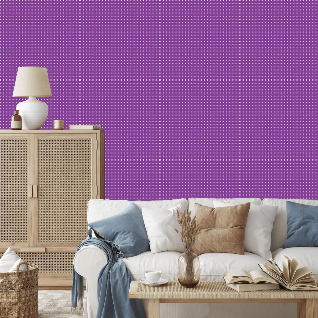 Violet Dots Wallpaper for Living Room and Bedroom 50x1000
