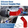 X AUTOHAUX Car Elbow Reducer Silicone Hose Coupler Intercooler Tube Intake Piping 45 Degree
