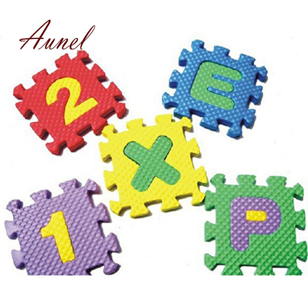 Мягкий сборный коврик пазл из элементов с буквами. 36 элементов в комплекте — фото 11