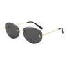 Vintage Oval Sunglasses For Women With Uv400 Protection Fashion Beach Travel Accessory