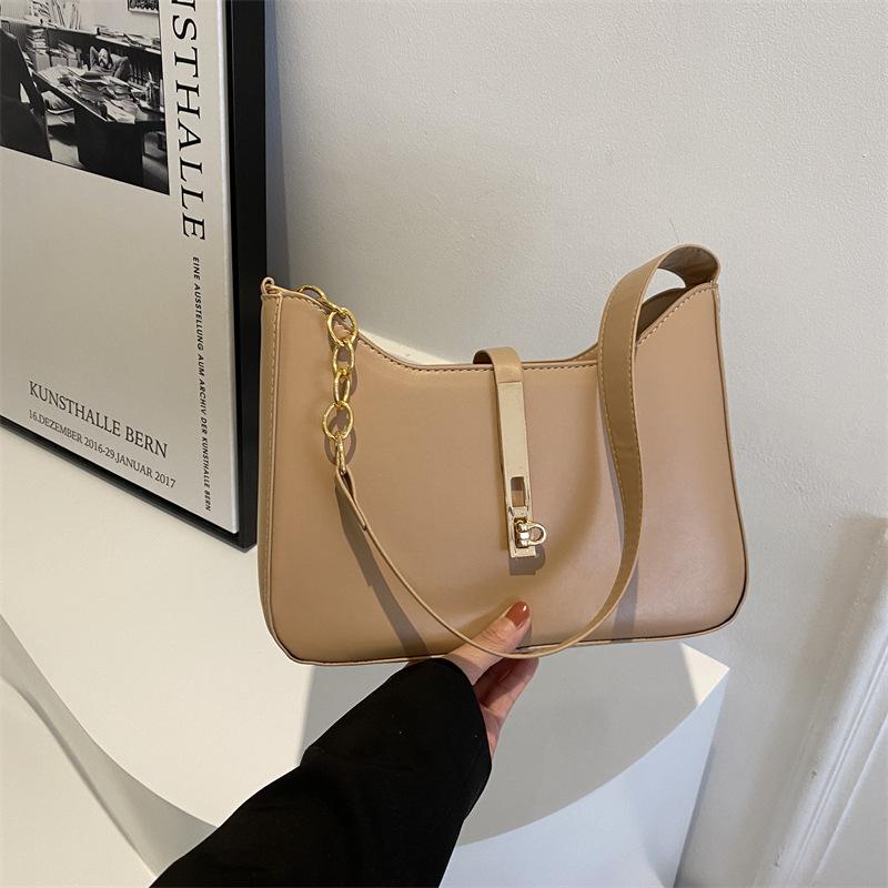 Premium bag 2025 new trendy women's bag autumn and winter simple and versatile commuter shoulder bag texture niche underarm bag