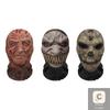 Ghost Face 3D-mask Halloween Cosplay-rekvisita Balaclava Heltäckande Elastiskt Nät Andningsbart Dödskalle Huvudskydd Halloween Skräckfest