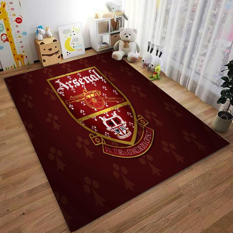 Arsenal Logo 3-Piece Carpet Non-slip Rug Suitable for Living Room and Bedroom Sofas