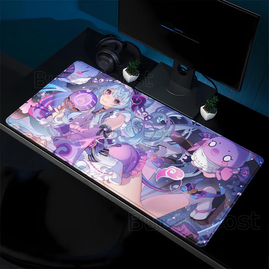 mouse pad Genshin Impact Yumemizuki Mizuki Large mousepad Computer Keyboard teclado Anime Girl Gaming Accessories Big Desk Mat