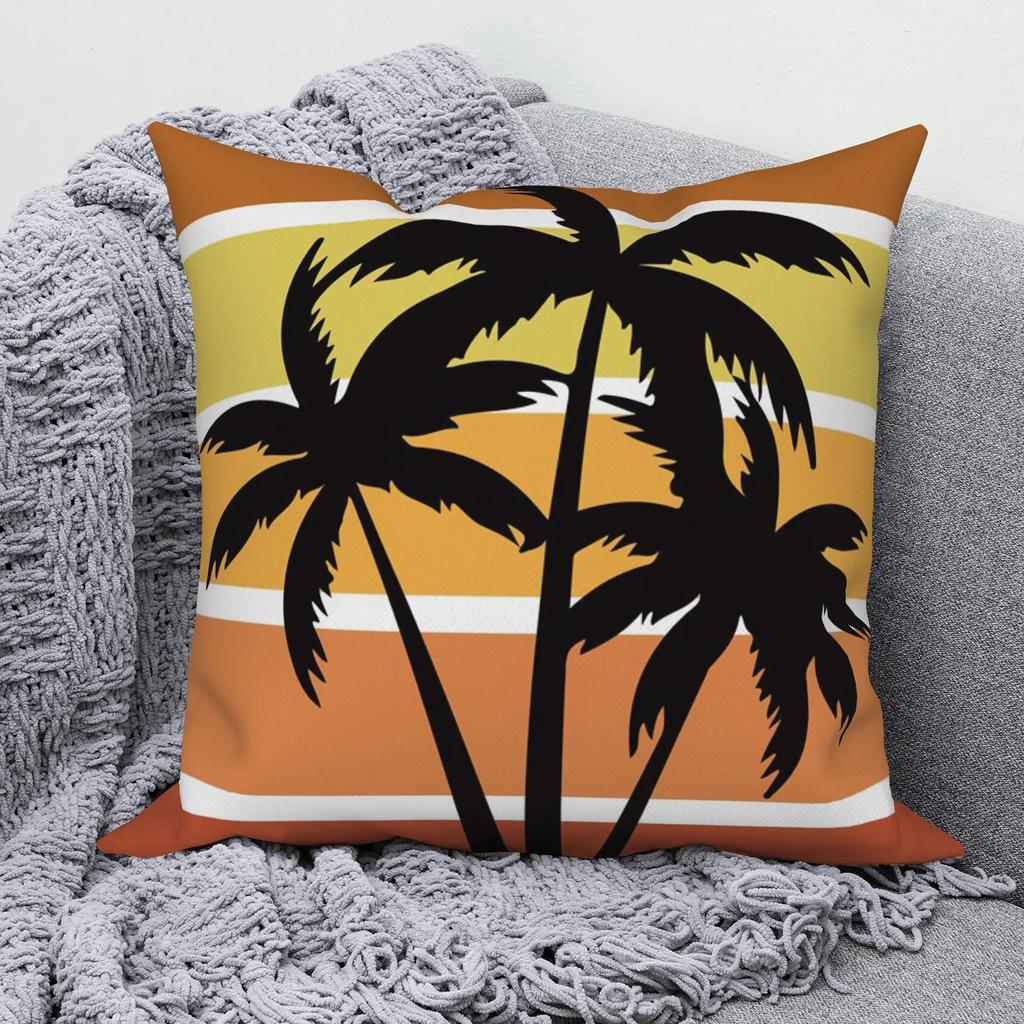 Modern Sofa Square Pillowcase Home Decor Hawaiian Scenery Throw   Cushion Cover