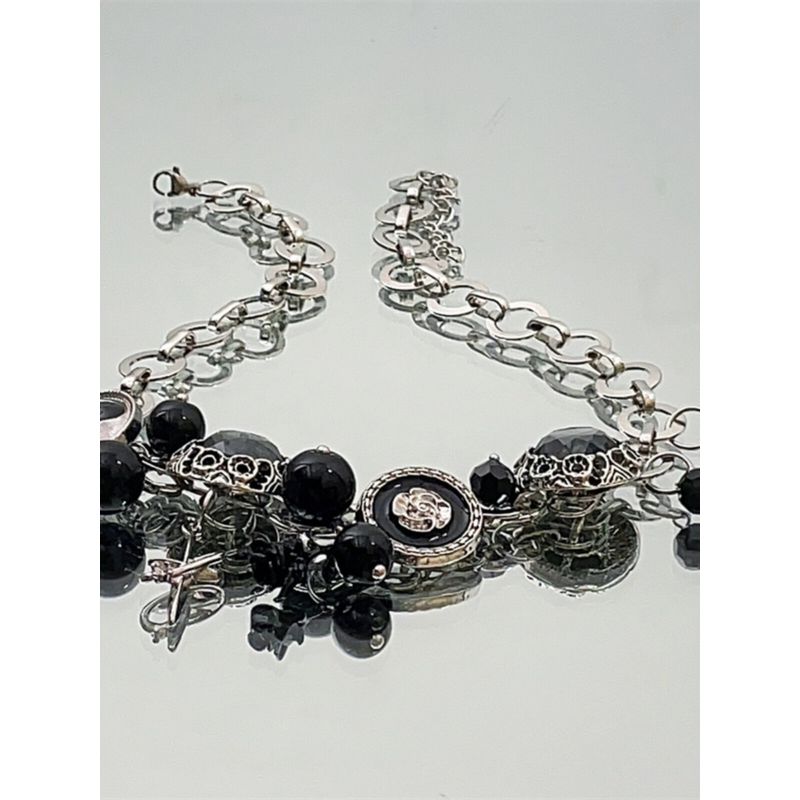 Y2g Memory Button Heavy Industry Subculture Gothic Necklace
