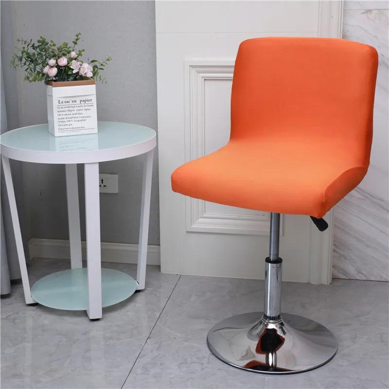 Flower Bar Stool Chair Cover Low Back Chair Slipcovers Spandex Seat Case Elastic Office Chair Cover Dining Seat Protector