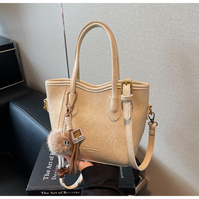 Retro small bag women's autumn and winter versatile new shoulder messenger bag popular casual bucket bag