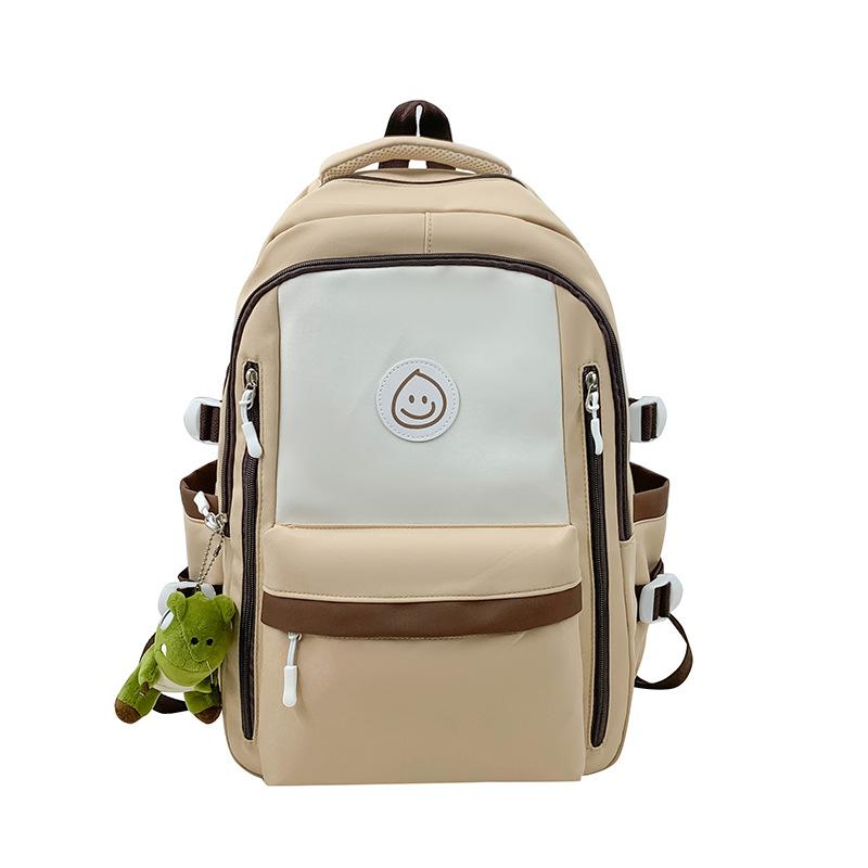 Schoolbag schoolbag female ins wind Korean version of high school junior high school students large capacity backpack simple middle school students