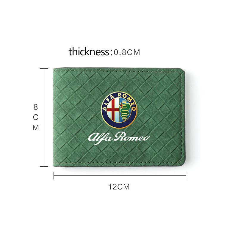 LMRGZ1 For Alfa Romeo Car Driver License Cover Leather Auto Driving Documents Case Credit Card Holder For Alfa Romeo 4C 159 166 Giulia