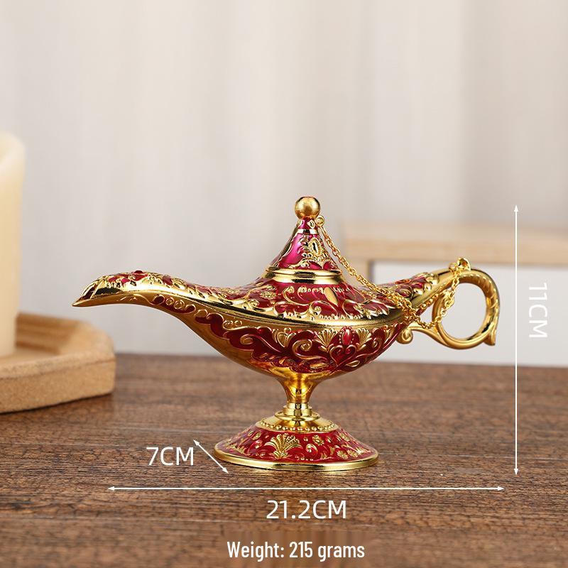 

Украшение «Лампа Аладдина» 21x11 см - Креативный металлический домашний декор и подарок на новоселье