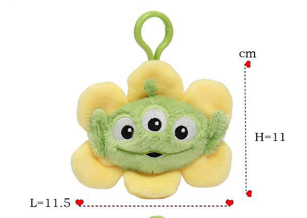New Ketong Cute Alien Green Big Mouth Plush Toy Keychain Pendant Gift 11cm