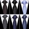 Business Tie Adjustable Firm Stitching Embroidery Lightweight Groom Tie Decorative Multi Styles Dot Striped Wedding Tie Party Tie