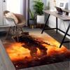 1pc Soldier,Battlefield,Firefight Office Carpet Soft Polyester Non Slip Machine Washable Indoor Carp