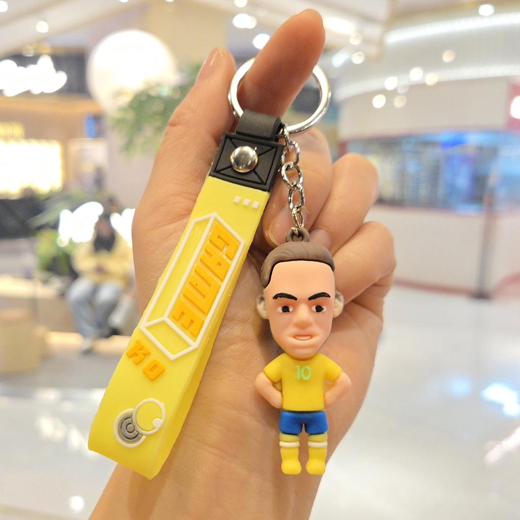 Neuer Cartoon Sportstar Schlüsselanhänger Anhänger, Personalisierte Trikotpuppe, Schlüsselanhänger, Rucksackanhänger, Kleines Geschenk.
