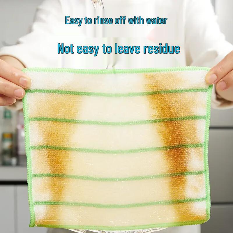 MIAOJIE Bamboo Fiber Oil-Removing Cleaning Cloths