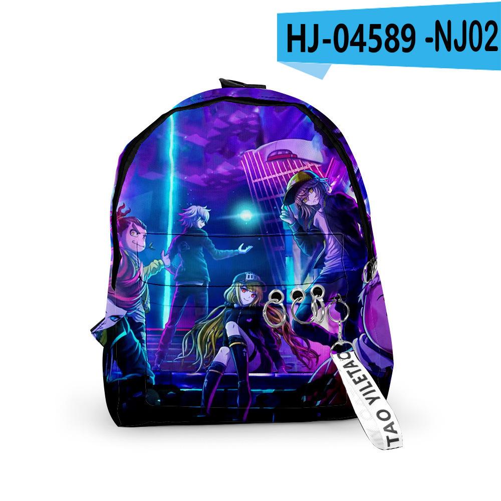 Classic Novelty Tribe Nine Backpacks Boys/Girls Pupil School Bags 3D Print Keychains Oxford Waterproof Cute Small Backpacks