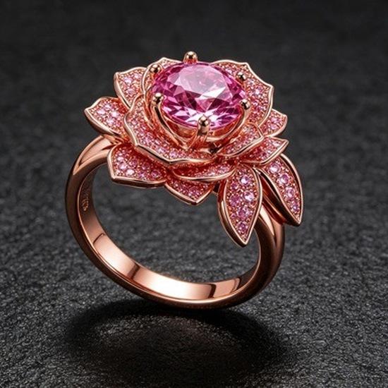 New Fashionable Floral Ring, a Unique and Stylish Design for Women Ins Trendy Minimalist Jewelry